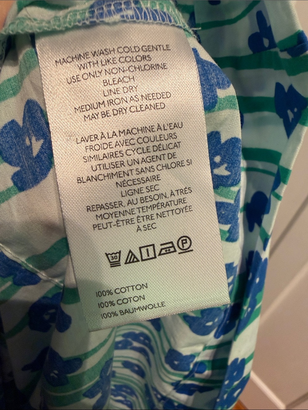 Anthropologie Somerset Blue Green Floral Maxi Dress NWOT Size L - Picture 7 of 8